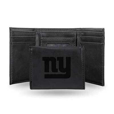 NFL New York Giants Black Faux Leather Trifold Wallet GC7788, MPN: GC7788, 767345899538