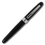 Acme Gloss Black Chrome Clip &amp; Mid-Ring Color Test Roller Ball Pen PBLACK08R, MPN: PBLACK08R