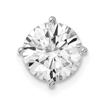 2ct. 8.0mm Round G H I True Light Moissanite Solitaire Chain Slide 14k White Gold WG113-25PDMT, MPN…