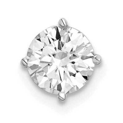 1ct. 6.5mm Round G H I True Light Moissanite Solitaire Chain Slide 14k White Gold WG113-21PDMT, MPN…