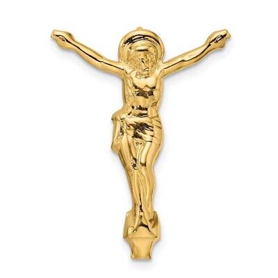 Solid Risen Christ Chain Slide 14k Gold Polished XR1897, MPN: XR1897, 196904094693