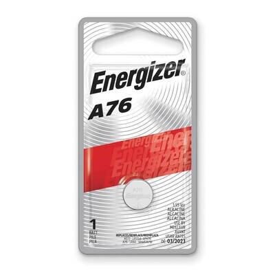 (1) Type A76 Energizer Miniature Alkaline Cell Battery WBA76, MPN: WBA76, 39800110909