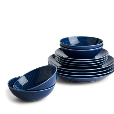 Royal Doulton Maze Denim 12 Piece Set 1065473, MPN: 1065473, 701587472234