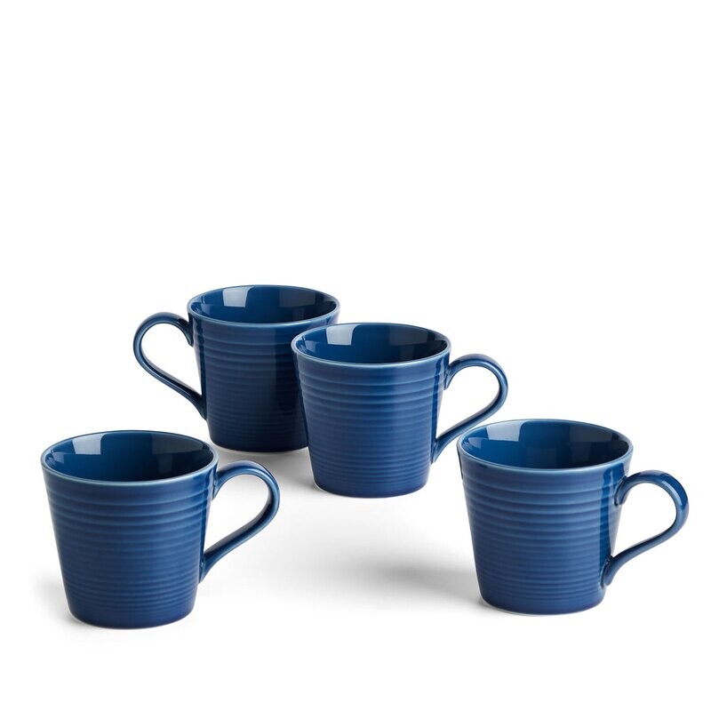 Royal Doulton Maze Denim Mug 400Ml 13.5 oz Set Of 4 1065474