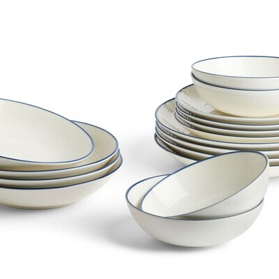 Royal Doulton Maze Denim Line 16 Piece Set 1065475, MPN: 1065475, 701587472210