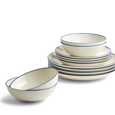 Royal Doulton Maze Denim Line 12 Piece Set 1065476, MPN: 1065476, 701587472203