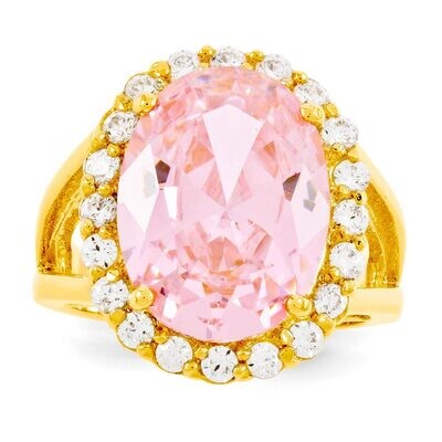 Size 10 Jackie Kennedy Vermeil Simulated Kunzite Ring, MPN: CT128-10, 886774238890