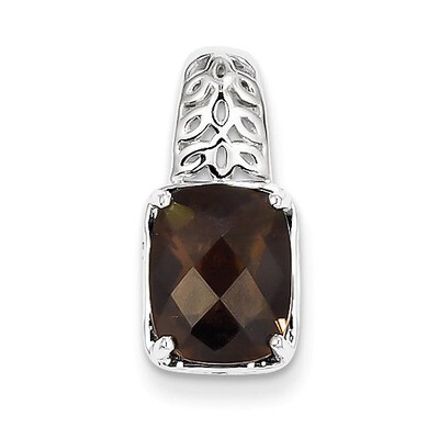 Smokey Quartz Pendant Sterling Silver QP2947SQ, MPN: QP2947SQ, 883957014845