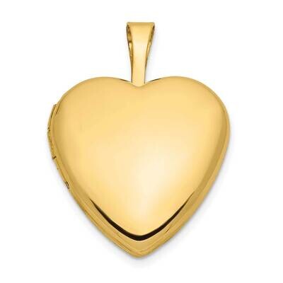 16mm Heart Locket 14k Gold XL786, MPN: XL786,