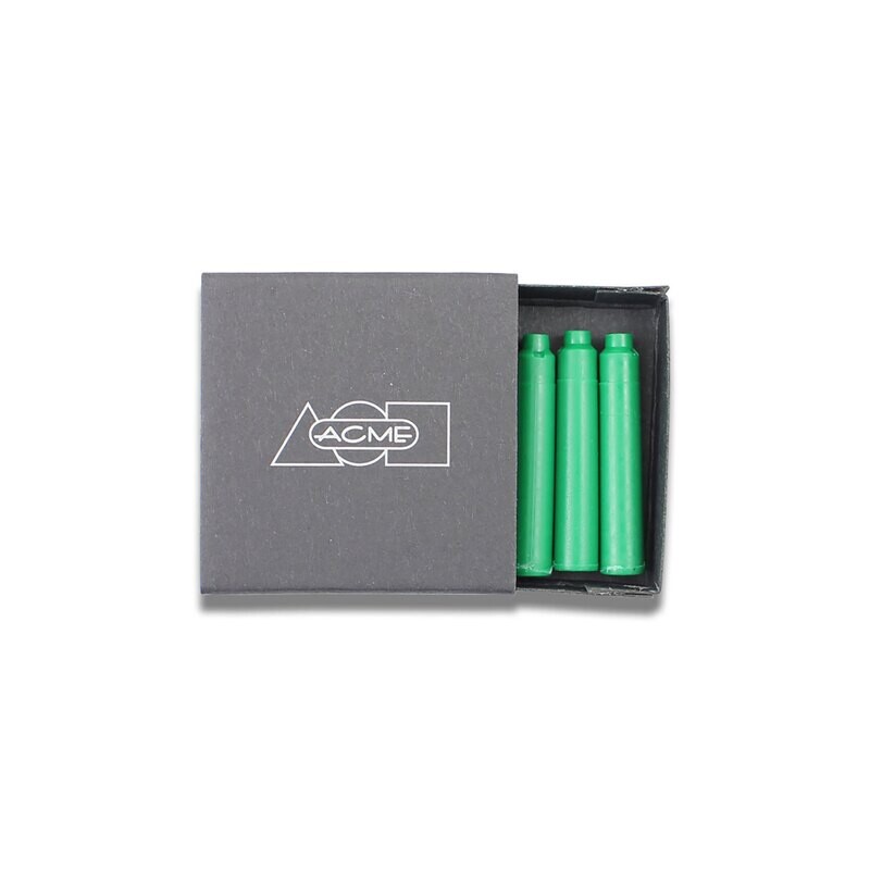 Acme Acme Fountain Pen Cartridge Fern Green 6Pk PREFCARTGR