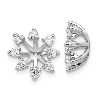 AAA Diamond earring jacket 14k White Gold XJ4WAAA, MPN: XJ4WAAA, 883957115740