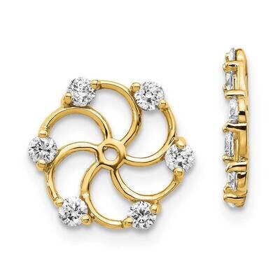 A Diamond Earring Jacket 14k Gold XJ5A, MPN: XJ5A, 883957336145