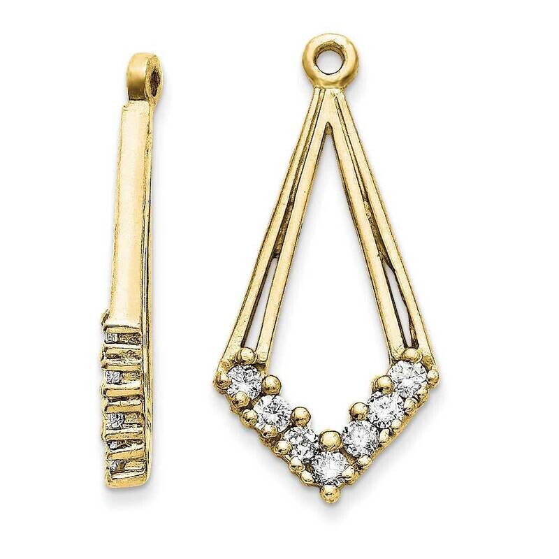 AAA Diamond earring jacket 14k Gold XJ16AAA