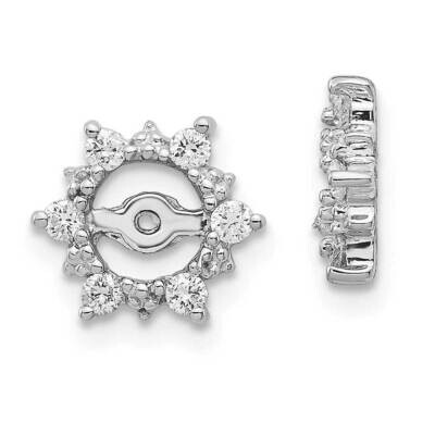 A Diamond earring jacket 14k White Gold XJ13WA, MPN: XJ13WA, 883957341194