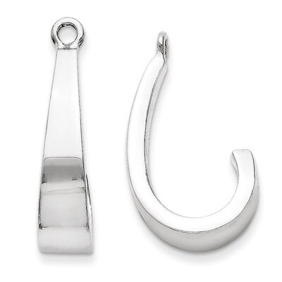 J Hoop Earrings Jackets 14k White Gold YE1493, MPN: YE1493, 730703622635