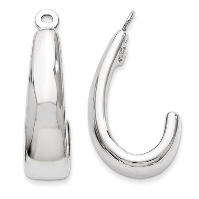 J Hoop Earring Jackets 14k White Gold YE1102, MPN: YE1102, 191101635274