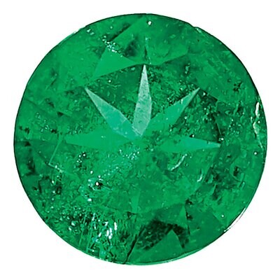 Emerald 2mm Round Diamond Cut AAA Quality EM-0200-RDD-AAA, MPN: EM-0200-RDD-AAA,