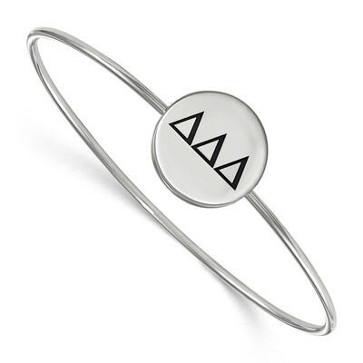 Delta Delta Delta Enameled Slip-on Bangle Sterling Silver SS025DDD-8, MPN: SS025DDD-8, 191101100697