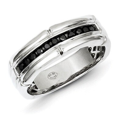 Black Diamond Men&#39;s Ring Sterling Silver QR5460, MPN: QR5460, 886774564203