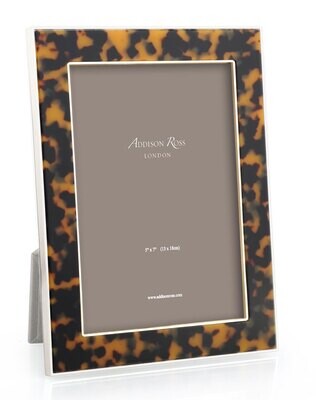 Addison Ross 5 x 7 Inch Faux Tortoise Silver Picture Frame Silver FR7051, MPN: FR7051, UPC/EAN: 502…