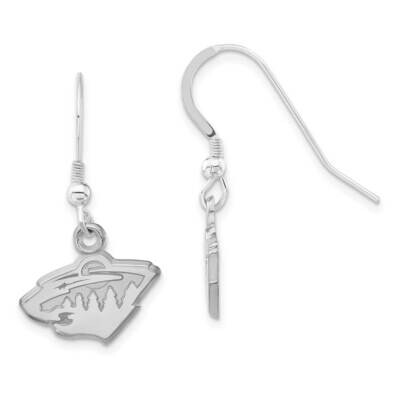 NHL Minnesota Wild Polished Logo Dangle Earrings Sterling Silver WIL004ERD-SS, MPN: WIL004ERD-SS, 6…