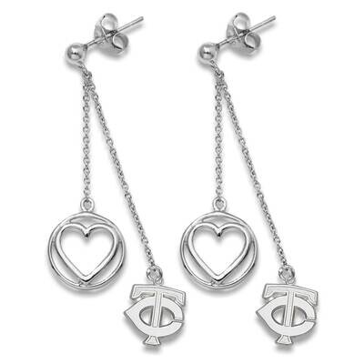 MINNESOTA TWINS TC 1/2 BELOVED HEART EARRINGS Sterling Silver TWN008BLERD-SS, MPN: TWN008BLERD-SS, …