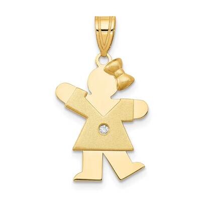 AAA Diamond Kid Pendant 14k Gold XK453AAA, MPN: XK453AAA, 883957117041