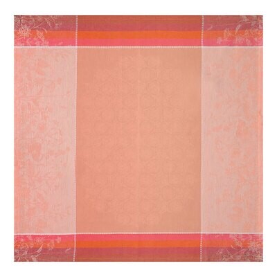 Le Jacquard Francais Instant Bucolique Pink Tablecloth 69 x 69 Inch 28626, MPN: 28626, 3660269286262