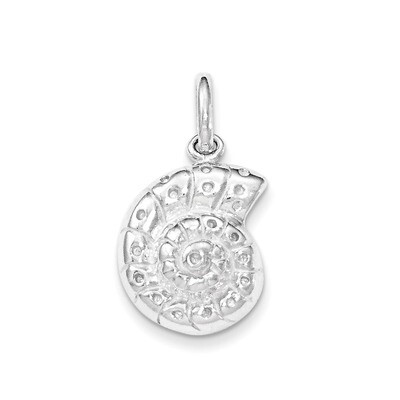 Polished Seashell Charm Sterling Silver QC8704