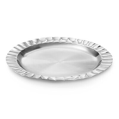Mary Jurek Silhouette Scalloped Round Tray 15&quot; SLH010, MPN: SLH010, 817658014163