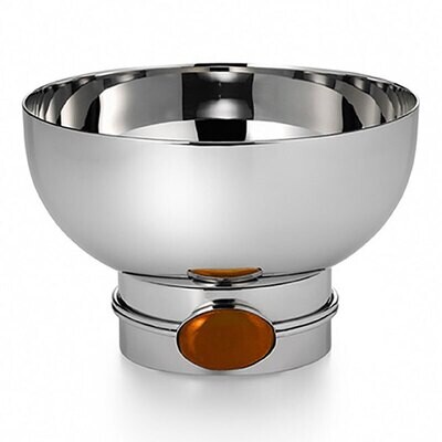 Mary Jurek Santa Fe Round Bowl with Carnelian Stone 6&quot; D SFV006.1, MPN: SFV006.1, 817658013937