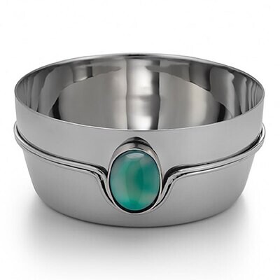 Mary Jurek Santa Fe Bottle Coaster with Green Onyx Stone 4.5&quot; SFV005.2, MPN: SFV005.2, 817658013913