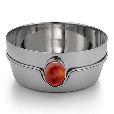 Mary Jurek Santa Fe Bottle Coaster with Carnelian Stone 4.5&quot; SFV005.1, MPN: SFV005.1, 817658013906