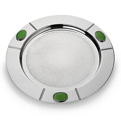 Mary Jurek Santa Fe Round Serve Tray with Green Onyx Stone 17&quot; SFV003.2, MPN: SFV003.2, 817658013883