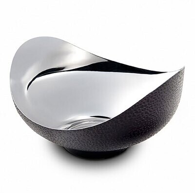 Mary Jurek NorthStar Crescent Bowl with Textured Black Nickel 12&quot; x 5.5&quot; NST002.1, MPN: NST002.1, 8…