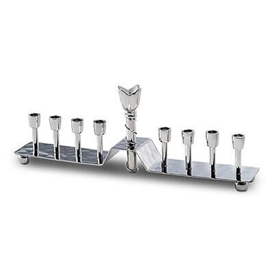 Mary Jurek Muriel Flower Menorah 10&quot; x 1.5&quot; x 3.5&quot; JMM001, MPN: JMM001, 817658013050