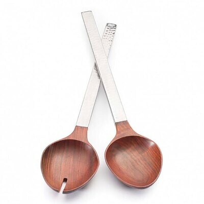 Mary Jurek Valencia Salad Set with Indian Rosewood 15.5&quot; 2 Piece Boxed HVA002, MPN: HVA002, 8176580…