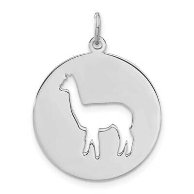 Sterling Silver Alpaca Cut Out Charm QC9018
