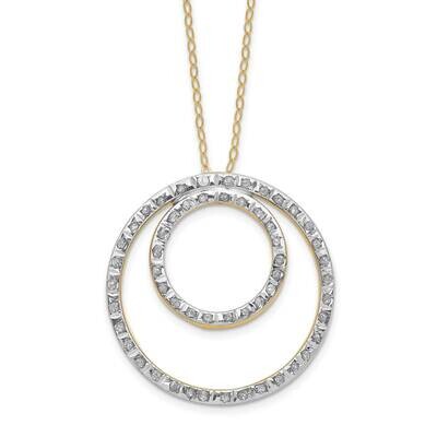 Double Circle Necklace 14k Gold DF342, MPN: DF342, 883957762210
