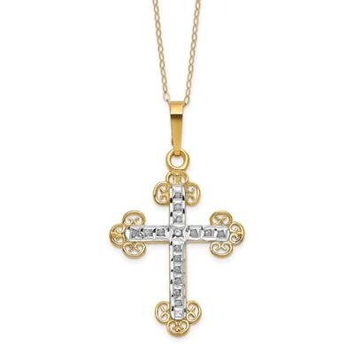 Cross Necklace 14k Gold DF336, MPN: DF336, 883957762173
