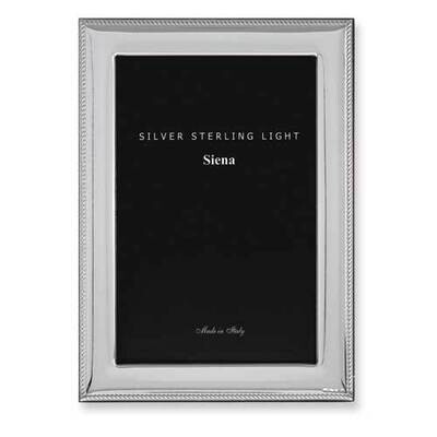 Bilaminate Sterling Silver Roped Border 8 x 10 Inch Photo Picture Frame GM7055, MPN: GM7055,