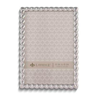 Silver-tone Rope 4 x 6 Inch Photo Picture Frame GM9901, MPN: GM9901, 751148066143