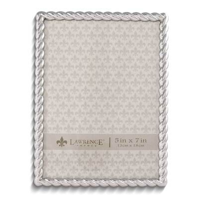 Silver-tone Rope 5 x 7 Inch Photo Picture Frame GM9902, MPN: GM9902, 751148066150