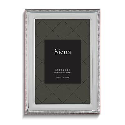 Bilaminate Sterling Silver Roped Border 4 x 6 Inch Photo Picture Frame GM7053, MPN: GM7053,