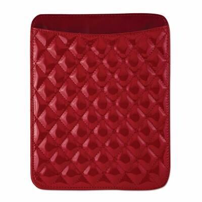 Red Diamond Pattern Patent Polyurethane Tablet Holder GM8289, MPN: GM8289,