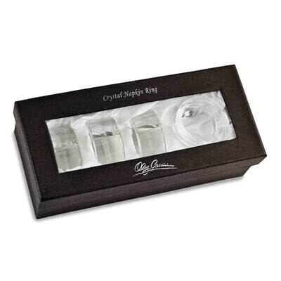 Cassini Set of 4 Crystal Heart Napkin Rings GM6216, MPN: GM6216, 845887006000