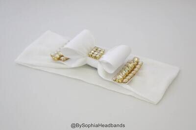Baby Headband White Bow Headband White Baby Headband Baby Bow Head band Newborn Headband White Bow …