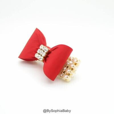 Baby Bow Hair Clip Red Bow Hair Clip Red baby Hair Clip Rhinestone Hair Clip Baby Hair Clip Toddler…