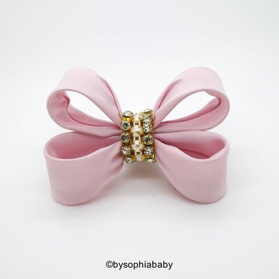 Baby Hair Clip Light pink Bow Hair Clip Light Pink Hair Clip Toddler Pink Hair Clip Girls Bow Hair …