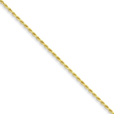 1.75mm Diamond-cut Rope Chain 18 Inch Flash Gold-plated Sterling Silver QDC030G-16, MPN: QDC030G-16…